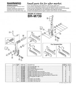 BURDUF SHIMANO BR-M739