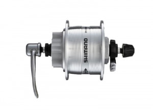 BUTUC CU DINAM SHIMANO DH-3D32-QR 32H 6V 3.0W PT. ROTOR 6-SURUBURI OLD 100MM QR 133MM INCL. SM-DH10 TRANSPARENT AMBALAT IND.