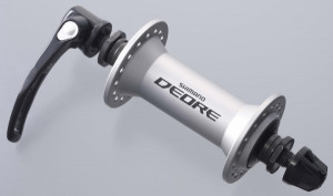 BUTUC FATA SHIMANO DEORE HB-M590 36H OLD 100MM AX 108MM QR 133MM ARGINTIU AMBALAT IND.