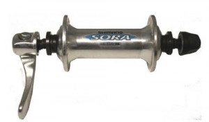 BUTUC FATA SHIMANO SORA HB-3300 32H OLD 100MM AX 108MM QR 133MM ARGINTIU ARGINTIU AMBALAT IND.