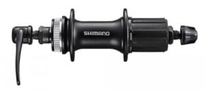 BUTUC SPATE SHIMANO ACERA FH-M3050 36H 8/9/10 VIT. OLD 135MM AX 146MM QR 170MM PT. ROTOR CENTER LOCK FARA PROTECTIE PT. MONTURA DISCULUI NEGRU AMBALAT IND.