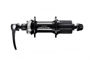 BUTUC SPATE SHIMANO DEORE FH-M6000 32H 8/9/10-VIT. OLD 135MM AX 146MM QR 168MM BLACK PT. ROTOR CENTER LOCK (FARA PIULITA DE STRANGERE) FARA PROTECTIE PT. MONTURA DISCULUI NEGRU AMBALAT IND.