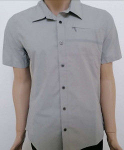 CAMASA SHIMANO TRANSIT CHECK BUTTON UP SHORT SLEEVE ALLOY (SS18)