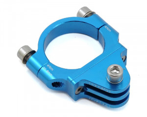 CAMERA MOUNT PRO FOR HANDLEBAR 31.8MM BLUE (20)