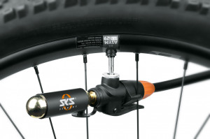 Cap Pompa CO2 SKS pt Tubeless + 2x Cartuse CO2 16g + Leviere - Img 3