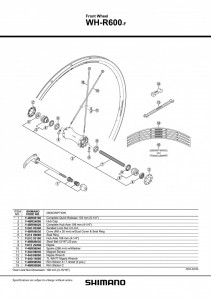 CAPAC SHIMANO WH-R600-F BUTUC CAPAC - Img 2