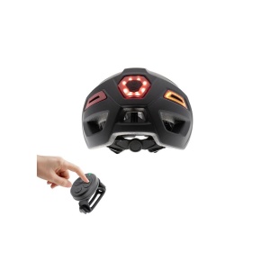 Casca cu lumini fata/spate si semnalizare CP04 Neagra M - Img 3