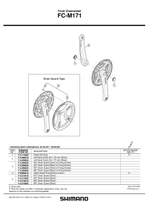 CHAINGUARD SHIMANO FC-M171 48T NEGRU & SURUBURI
