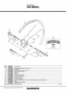 CON SHIMANO WH-M565-F STANGA