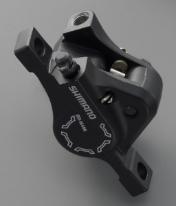 ETRIER FRANA PE DISC SHIMANO BR-M486 HIDRAULICA FATA FARA ADAPTOR PT. FURCA POST MOUNT SAU SPATE PLACUTE RESIN INCL. OLIVA SI INSERTIE CONECTARE VRAC