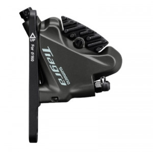 ETRIER FRANA PE DISC SHIMANO TIAGRA BR-4770 FATA FLAT MOUNT ADAPTOR PT. ROTOR 140/160MM PLACUTE L03A RESIN CU ARIPIOARE DE RACIRE AMBALAT IND.