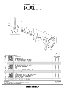 FOAIE SHIMANO FC-4550 34T ARGINTIE
