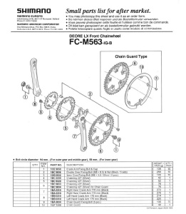 FOAIE SHIMANO FC-M563-IG 22T AGRINTIE