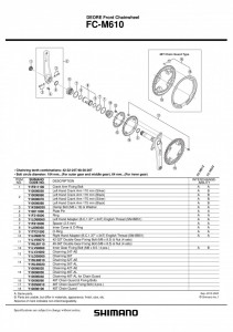FOAIE SHIMANO FC-M610 42T-AE - Img 2