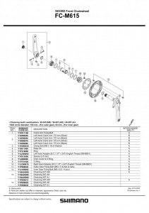 FOAIE SHIMANO FC-M615 40T-AJ