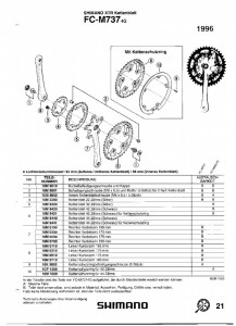 FOAIE SHIMANO FC-M737-IG 44T NEAGRA - Img 2