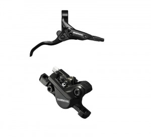 FRANA PE DISC SET ASAMBLAT SHIMANO BL-M396L(R) BR-M395L(R) W/O ADAPTER PLACUTE RESIN FURTUN SM-BH59 1600MM NEGRU NEGRU VRAC