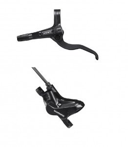 FRANA PE DISC SET ASAMBLAT SHIMANO BL-MT401(L) BR-MT420(F) FARA ADAPTOR PLACUTE METAL FARA ARIPIOARE DE RACIRE FURTUN SM-BH90-SS 1000MM NEGRU INCL. OLIVA & INSERTIE CONECTARE NEGRU AMBALAT IND.