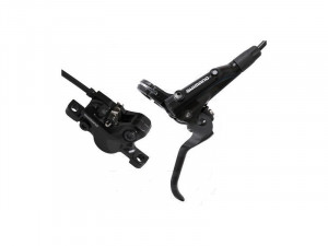 FRANA PE DISC SET ASAMBLAT SHIMANO DEORE BL-M6000(R) BR-M6000(R) HIDRAULICA FARA ADAPTOR PLACUTE RESIN (FARA ARIPIOARE DE RACIRE) FURTUN SM-BH90-SS 1700MM NEGRU INCL. OLIVA & INSERTIE CONECTARE AMBALAT IND.