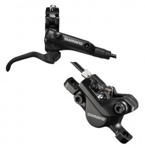 FRANA PE DISC SET ASAMBLAT SHIMANO DEORE MANETA BL-M506L(R) ETRIER BR-M447L(R) HIDRAULICA FARA ADAPTOR PLACUTE RESIN FURTUN 1700MM FURTUN SM-BH59 NEGRU INCL. OLIVA SI INSERTIE CONECTARE NEGRU AMBALAT IND.