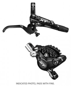 FRANA PE DISC SET ASAMBLAT SHIMANO DEORE XT BL-M8000(R) BR-M8000(R) HIDRAULIC FARA ADAPTOR PLACUTE RESIN CU ARIPIOARE DE RACIRE FURTUN SM-BH90-SBM 1700MM NEGRU INCL. OLIVA SI INSERTIE CONECTARE AMBALAT IND.