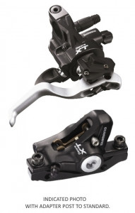 FRANA PE DISC SHIMANO SET ASAMBLAT DEORE XT ST-M775(D) BR-M775(S) CU ADAPTOR SM-MA-R203P/S (RING) PLACUTE METAL FARA ROTOR 203MM FURTUN SM-BH59 1500MM VRAC