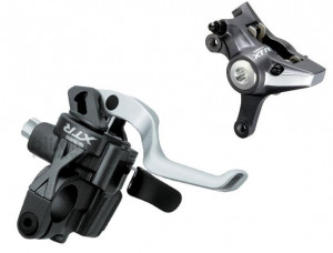 FRANE PE DISC SET ASAMBLAT SHIMANO XTR ST-M975(D) BR-M975 (S) PLACUTE METAL SM-BH59 1700MM EXTRA OLIVA SI I NSERTIE CONECTARE VRAC