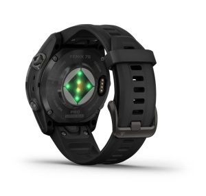 GARMIN Fenix 7S PRO 42mm - Sapphire Solar, Titan DLC Carbon Grey, curea neagră - Img 11