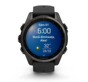 Garmin Fenix 8 - 43mm, AMOLED Titan DLC gri carbon - Img 2