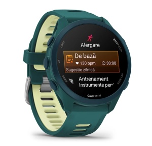 Garmin Forerunner 170 Music - Teal Green cu curea Teal Green/Citron - Img 3