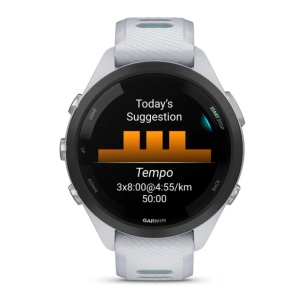 Garmin Forerunner 265S Ramă neagră cu carcasă Whitestone şi curea din silicon Whitestone/Neo Tropic - Img 4