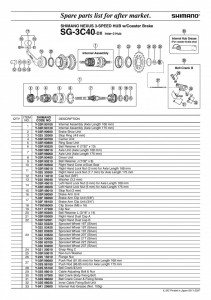 GARNITURA PT. PRAF SHIMANO SG-3C40 DREAPTA - Img 2