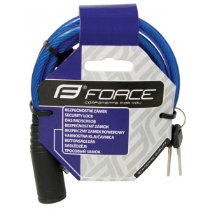 Lacat Force Eco spiralat 120/8mm Albastru - Img 3