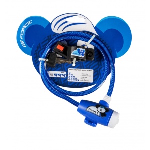 Lacat Force pentru copii 80 cm/8 mm albastru - Img 3
