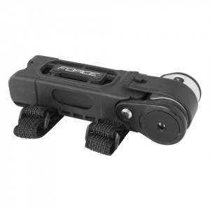 Lacat pliabil Force Fold 80 cm 6 elemente negru cu suport - Img 2