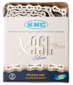 Lanţ KMC X9SL argintiu