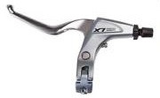MANETA DE FRANA SHIMANO DEORE LX BL-T670-B STANGA PT. FRANA V-BRAKE 3 DEGETE ARGINTIU AMBALAT IND.