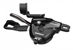 MANETA DE SCHIMBATOR SHIMANO DEORE XT SL-M8000-IR DREAPTA 11 VIT. PRINDERE DIRECTA PE MANETA DE FRANA (I-SPEC II) CABLU 2050MM CAMASA NEAGRA SP41 ADD. CAPAT ETANS 6MM X 3/NOSE CAP X 1 FARA OGD AMBALAT IND.