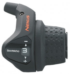 MANETA DE SCHIMBATOR SHIMANO NEXUS SL-3S41E 3 VIT. REVO MANSON SCURT CABLU 2200MM CAMASA NEAGRA SP40 2000MM (CU CAPAT ETANS) SL SIDE CAP BELL CRANK SM-BC06 VRAC