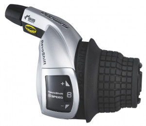 MANETA DE SCHIMBATOR SHIMANO TOURNEY SL-RS47-8R DREAPTA 8 VIT. REVO CABLU 2050MM OGD AMBALAT IND.