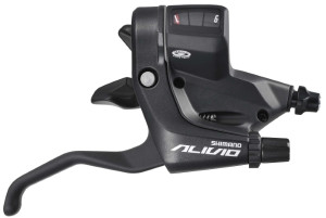 MANETA SCHIMBATOR/FRANA SHIMANO ALIVIO ST-M430-S SILVER DREAPTA:9-VIT. CABLU 2050MM STAINLESS CU OGD CAMASA SP40 MEAGRA 600/300MM FARA CABLU DE FRANA AMBALAT IND. - Img 2