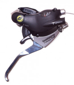 MANETA SCHIMBATOR/FRANA SHIMANO ST-EF35-7R(LS) DREAPTA 7 VIT. CABLU DE SCHIMBATOR 2050MM 2 DEGETE PT. V-BRAKE VRAC