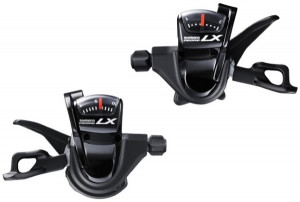MANETE DE SCHIMBATOR SHIMANO DEORE LX SL-T670 10X3 VIT. CABLU 1800/2050MM CAMASA ETANSA NEAGRA SP41 1200/1800MM CAPAT ETANS X 5 & NOSE CAP X 1 OGD NEGRU AMBALAT IND.
