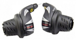MANETE DE SCHIMBATOR SHIMANO TOURNEY SL-RS36 6X3 VIT. REVO CABLURI 2050MM/1800MM CAMASA NEAGRA 600MM/600MM/300MM AMBALAT IND.