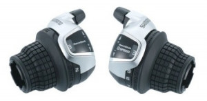 MANETE DE SCHIMBATOR SHIMANO TOURNEY SL-RS45 8X3 VIT. REVO CABLU 1800/2050MM CAMASA NEAGRA 300/600/600MM AMBALAT IND.