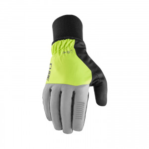 MANUSI CUBE GLOVES WINTER LONG FINGER X NF GREY´N´YELLOW L