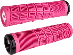 ODI Grips Reflex v2.1 Lock-On pink w/ black clamps 135mm