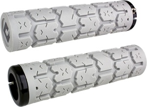 ODI Grips Rogue V2.1 Lock-On grey w/ grey clamps 135mm