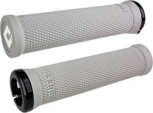 ODI Grips Ruffian V2.1 Lock-On grey w/ grey clamps 135mm