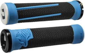 ODI MTB grips AG2 Signature Lock-On 2.1 black-blue, 135mm black clamps